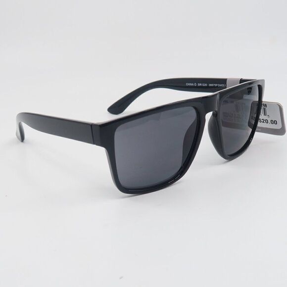 Foster Grant Falls Creek 36675 Black/Grey Square Men's Sunglasses - Picture 3 of 6